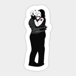 the captain's kiss Sticker